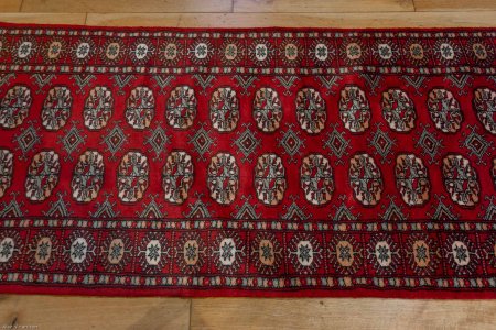 Hand-Knotted Bokhara Runner From Pakistan