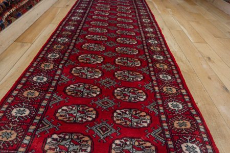 Hand-Knotted Bokhara Runner From Pakistan