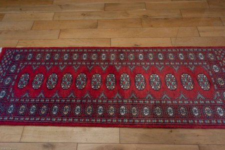 Hand-Knotted Bokhara Runner From Pakistan
