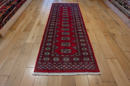 Hand-Knotted Bokhara Runner From Pakistan
