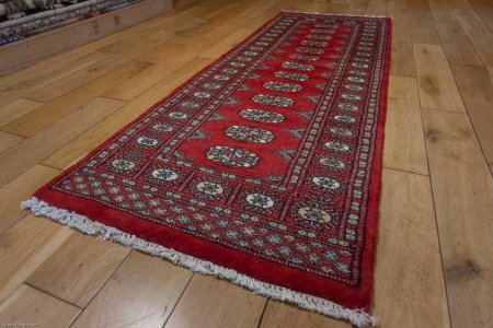 Hand-Knotted Bokhara Runner From Pakistan