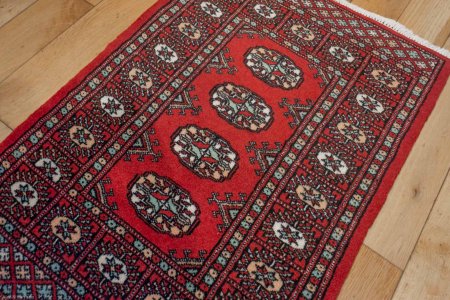 Hand-Knotted Bokhara Rug From Pakistan