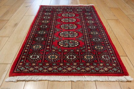 Hand-Knotted Bokhara Rug From Pakistan
