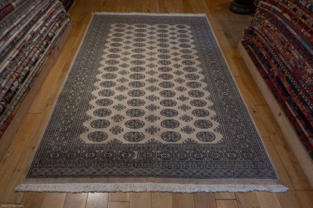 Hand-Knotted Bokhara Rug From Pakistan