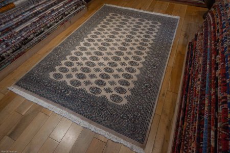 Hand-Knotted Bokhara Rug From Pakistan