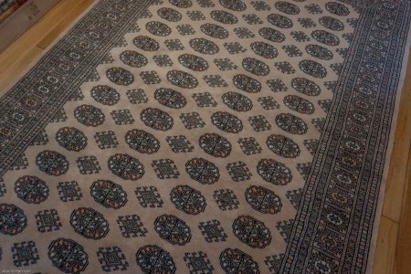 Hand-Knotted Bokhara Rug From Pakistan