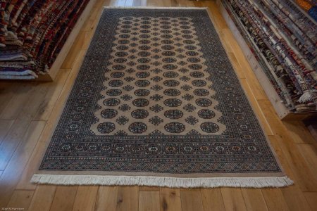 Hand-Knotted Bokhara Rug From Pakistan