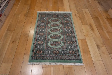 Hand-Knotted Bokhara Rug From Pakistan