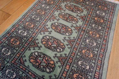 Hand-Knotted Bokhara Rug From Pakistan