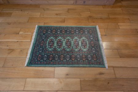 Hand-Knotted Bokhara Rug From Pakistan