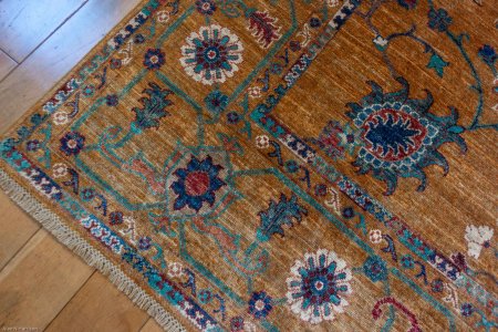 Hand-Knotted Sultanabad Rug From Afghanistan