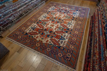Hand-Knotted Shirvan Rug From Turkey