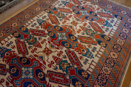 Hand-Knotted Shirvan Rug From Turkey