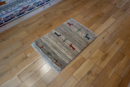 Hand-Knotted Gabbeh Rug From Iran (Persian)