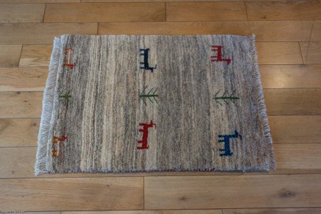 Hand-Knotted Gabbeh Rug From Iran (Persian)
