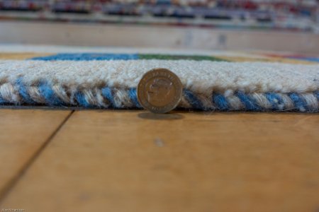 Hand-Knotted Gabbeh Rug From Iran (Persian)