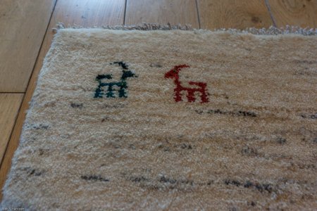 Hand-Knotted Gabbeh Rug From Iran (Persian)