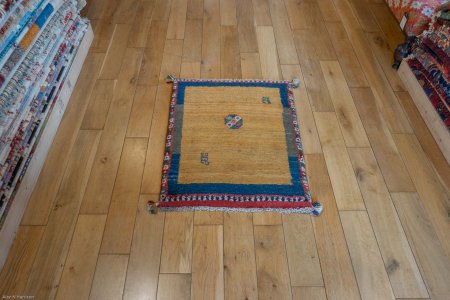 Hand-Knotted Gabbeh Rug From Iran (Persian)