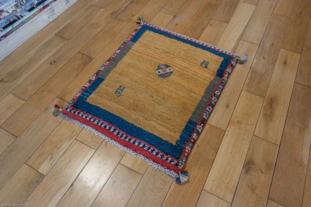 Hand-Knotted Gabbeh Rug From Iran (Persian)