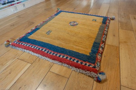 Hand-Knotted Gabbeh Rug From Iran (Persian)