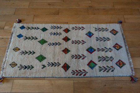 Hand-Knotted Gabbeh Rug From Iran (Persian)