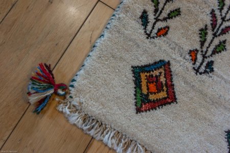 Hand-Knotted Gabbeh Rug From Iran (Persian)