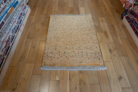 Hand-Knotted Gabbeh Rug From Iran (Persian)