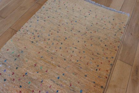 Hand-Knotted Gabbeh Rug From Iran (Persian)