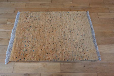 Hand-Knotted Gabbeh Rug From Iran (Persian)