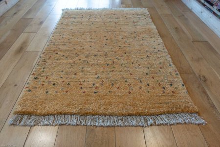 Hand-Knotted Gabbeh Rug From Iran (Persian)