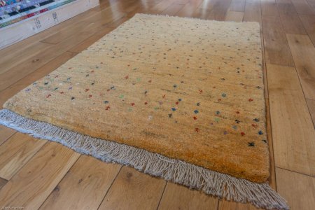 Hand-Knotted Gabbeh Rug From Iran (Persian)