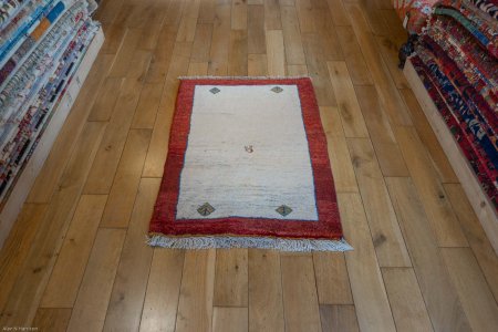 Hand-Knotted Gabbeh Rug From Iran (Persian)