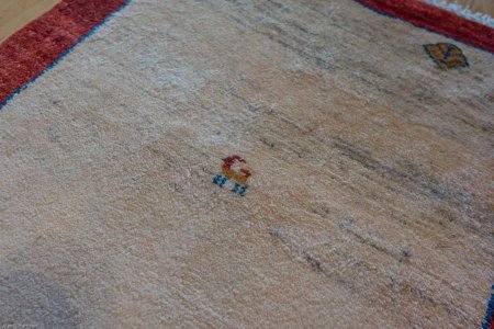 Hand-Knotted Gabbeh Rug From Iran (Persian)