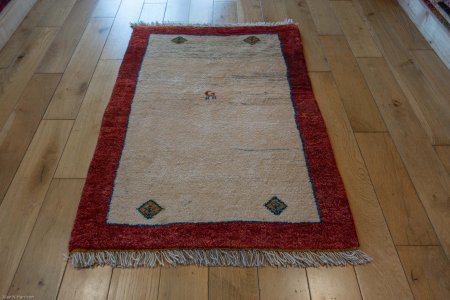 Hand-Knotted Gabbeh Rug From Iran (Persian)