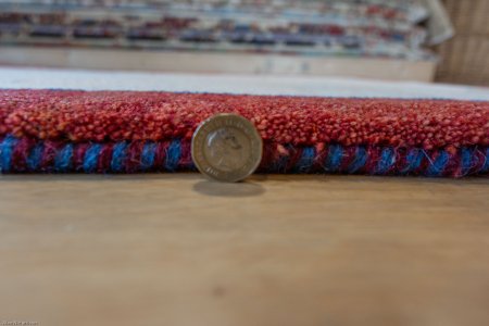 Hand-Knotted Gabbeh Rug From Iran (Persian)
