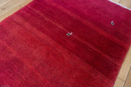 Hand-Knotted Gabbeh Rug From Iran (Persian)