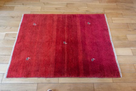 Hand-Knotted Gabbeh Rug From Iran (Persian)
