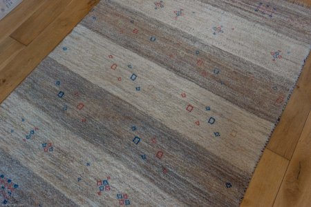 Hand-Knotted Gabbeh Rug From Iran (Persian)