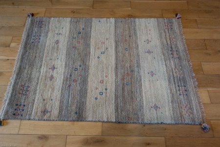 Hand-Knotted Gabbeh Rug From Iran (Persian)