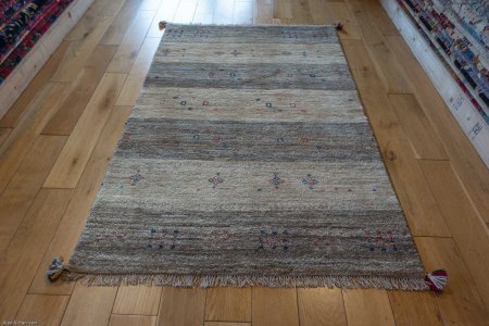 Hand-Knotted Gabbeh Rug From Iran (Persian)