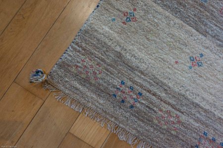 Hand-Knotted Gabbeh Rug From Iran (Persian)