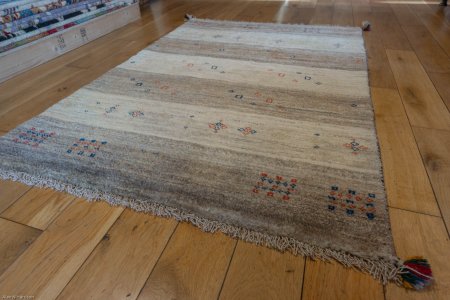Hand-Knotted Gabbeh Rug From Iran (Persian)