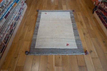 Hand-Knotted Gabbeh Rug From Iran (Persian)