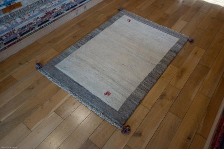 Hand-Knotted Gabbeh Rug From Iran (Persian)