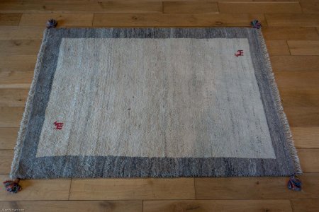 Hand-Knotted Gabbeh Rug From Iran (Persian)