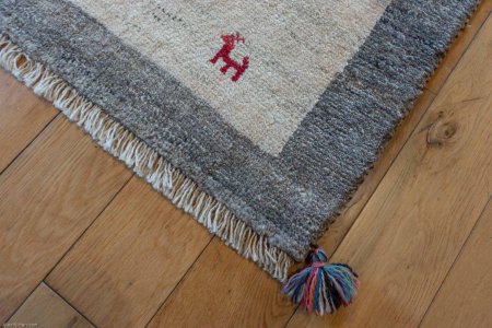 Hand-Knotted Gabbeh Rug From Iran (Persian)