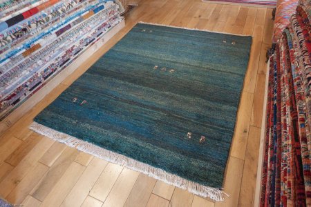 Hand-Knotted Gabbeh Rug From Iran (Persian)