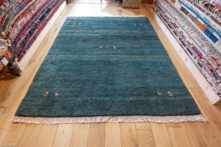 Hand-Knotted Gabbeh Rug From Iran (Persian)