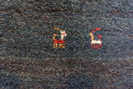 Hand-Knotted Gabbeh Rug From Iran (Persian)