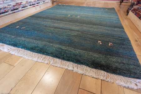 Hand-Knotted Gabbeh Rug From Iran (Persian)
